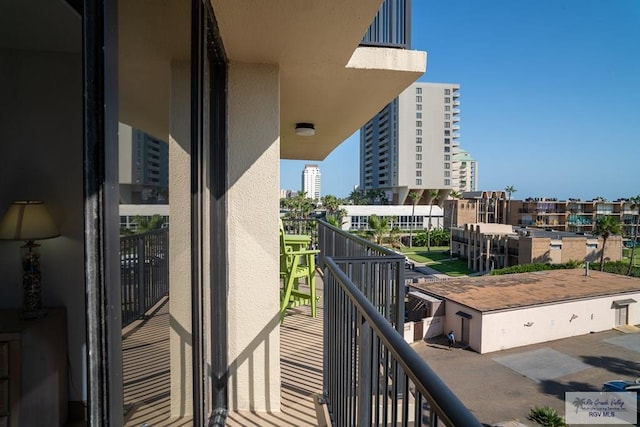 view of balcony