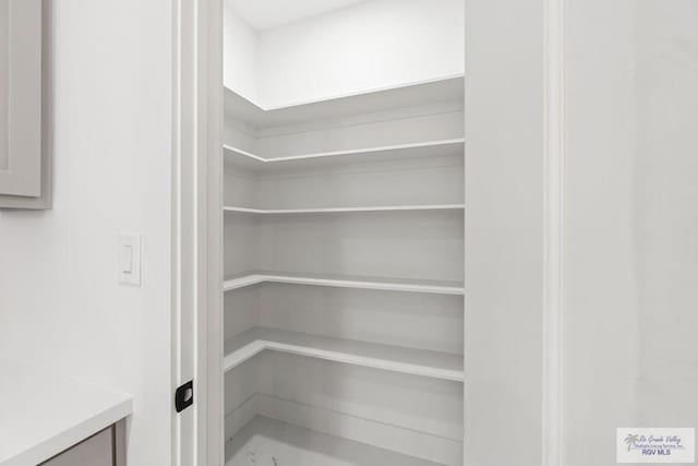 view of storage area