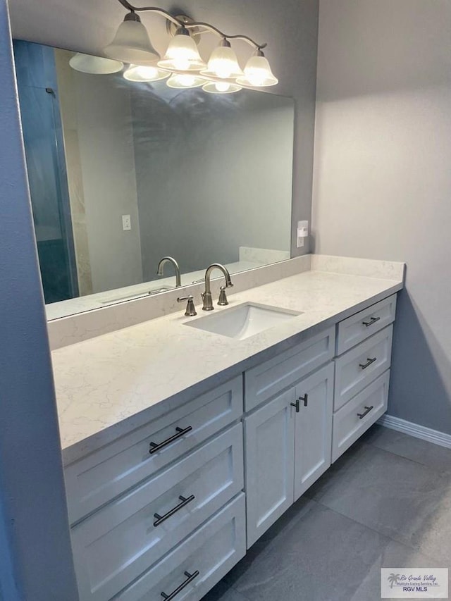 bathroom with vanity