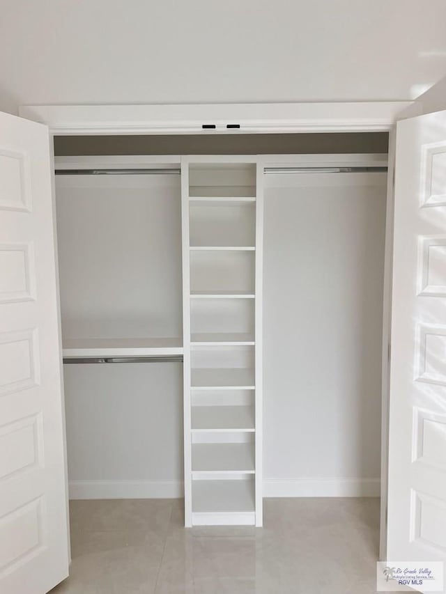 view of closet