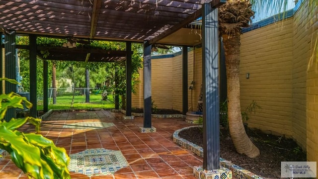 171 Line 17 Rd, San Benito, TX 78586 - view of patio featuring a pergola