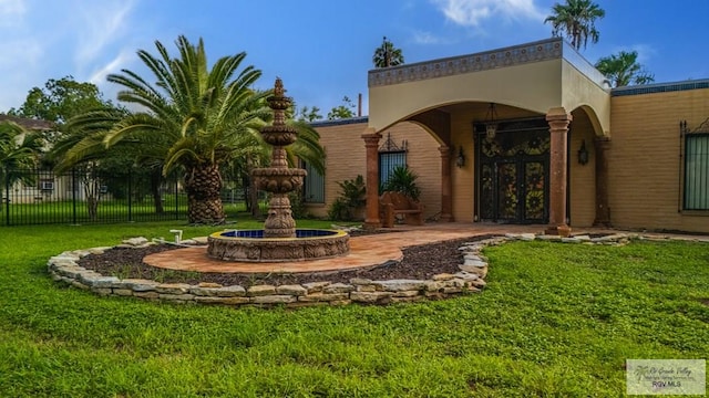 171 Line 17 Rd, San Benito, TX 78586 - view of yard with french doors