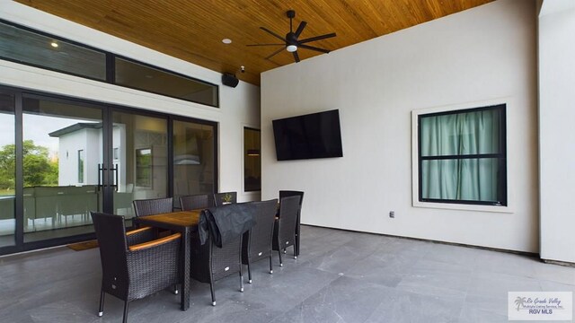60 Jacklyn St, Rancho Viejo, TX 78575 - view of patio featuring ceiling fan