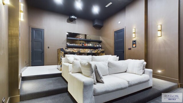 60 Jacklyn St, Rancho Viejo, TX 78575 - cinema featuring dark carpet and a high ceiling
