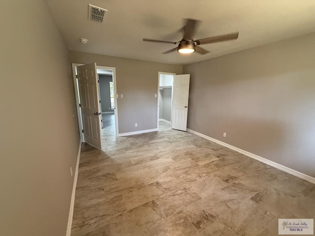 902 Rio Hondo Rd, Harlingen, TX 78550 - unfurnished bedroom with baseboards and a ceiling fan