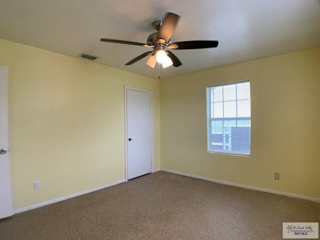 205 W Beck Ave, Harlingen, TX 78550 - spare room with carpet floors and a ceiling fan