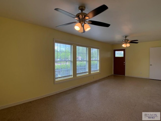 205 W Beck Ave, Harlingen, TX 78550 - unfurnished room featuring baseboards and a ceiling fan