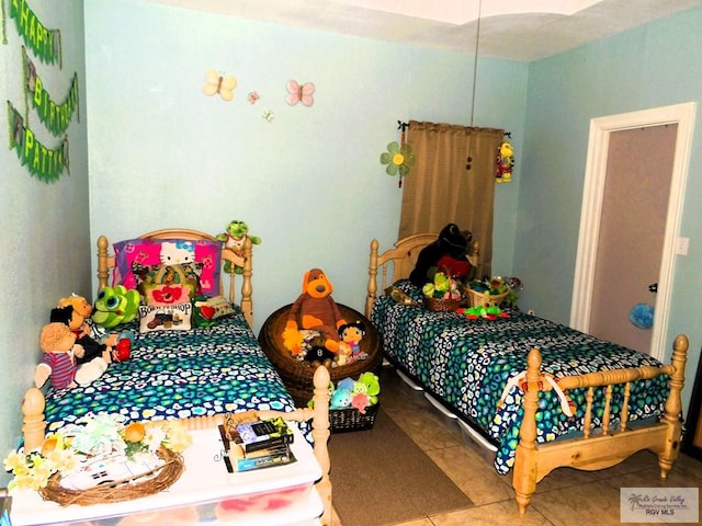 view of tiled bedroom