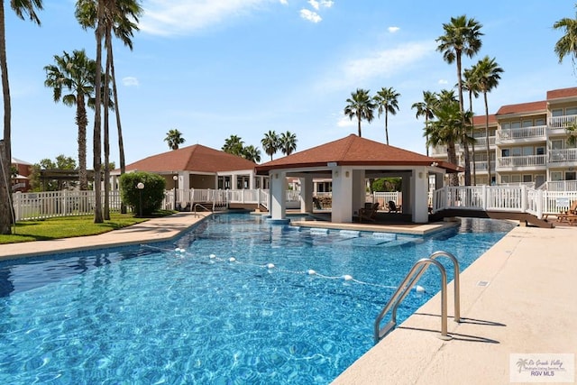 200 Padre Blvd Unit 1206, South Padre Island, TX 78597 - community pool featuring a gazebo