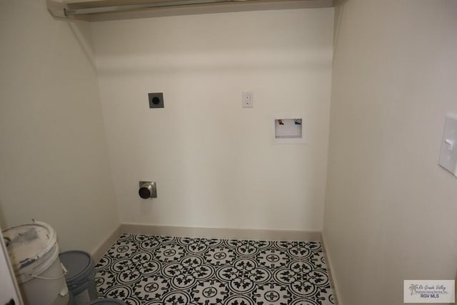 13953 Isaiah Ct, La Feria, TX 78559 - laundry area with electric dryer hookup and washer hookup
