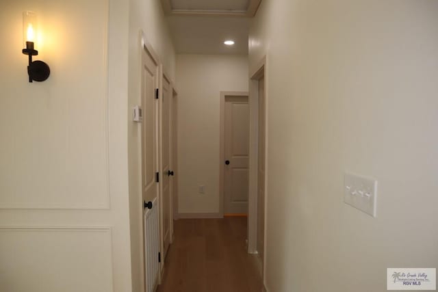 13953 Isaiah Ct, La Feria, TX 78559 - hall with wood finished floors and recessed lighting