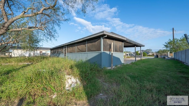 view of side of property