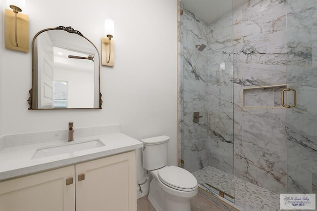 5407 Common Ln, Weslaco, TX 78596 - bathroom featuring a marble finish shower and vanity