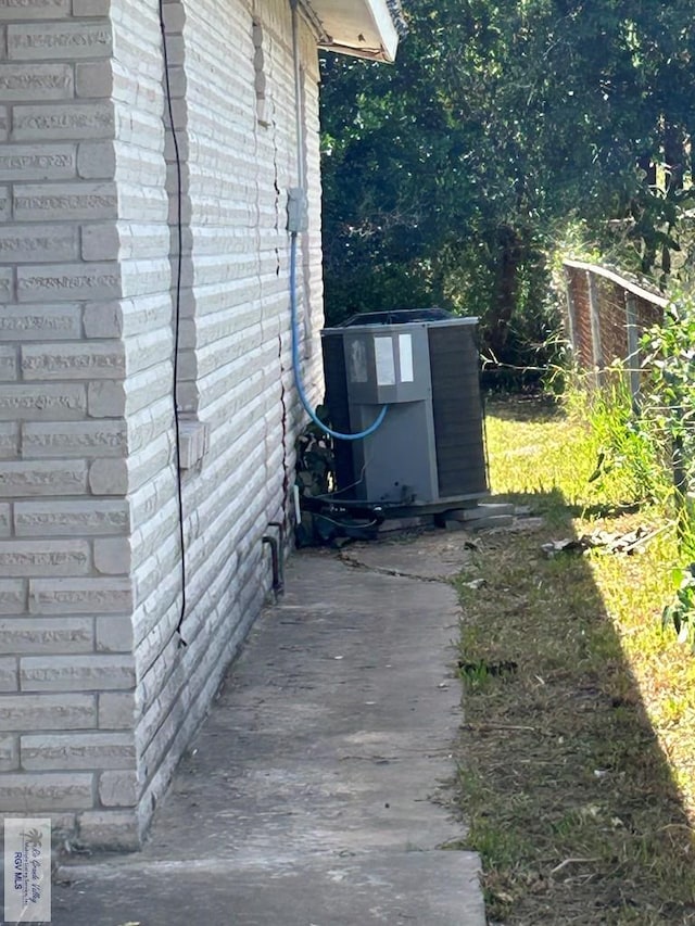 view of property exterior featuring cooling unit