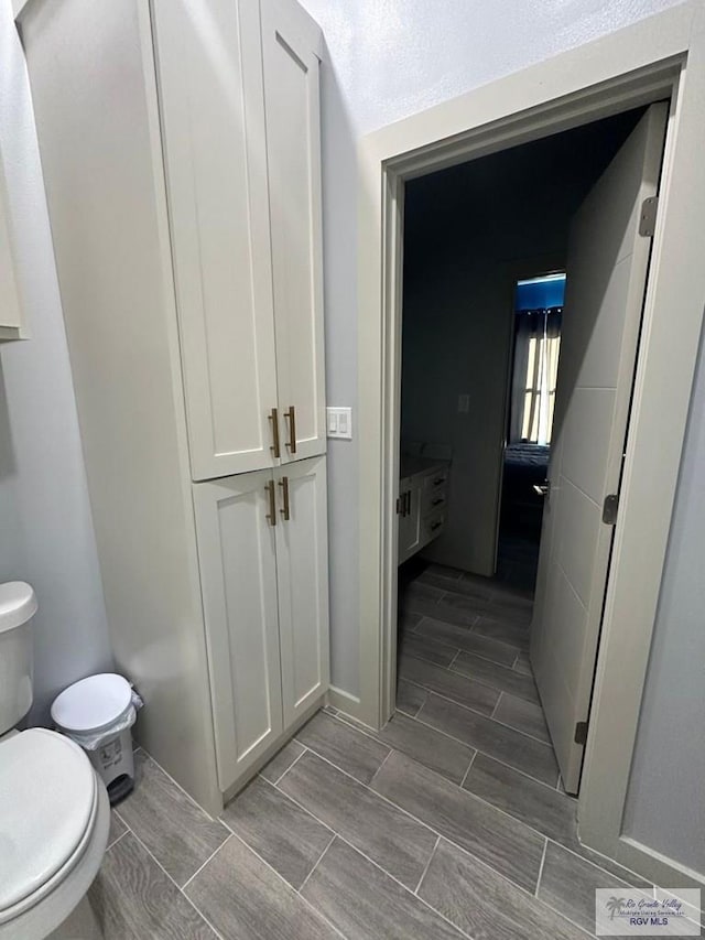 bathroom featuring toilet