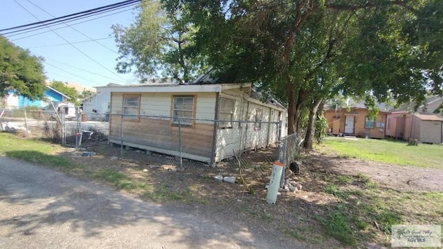 exterior space with fence
