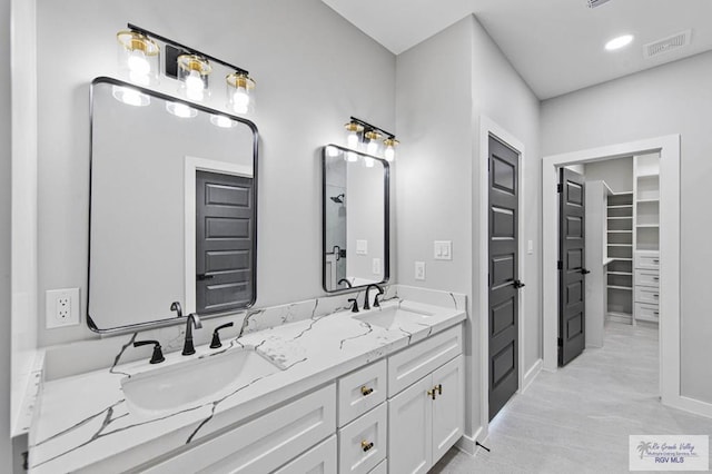 bathroom featuring vanity