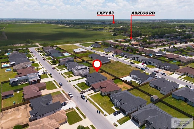 9129 Lake Charles Dr, Los Fresnos, TX 78566 - aerial view of residential area