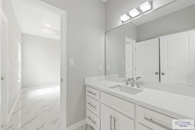 bathroom with vanity