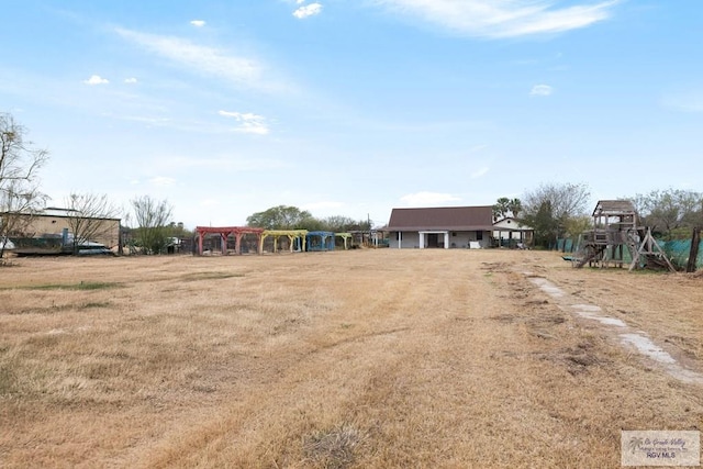 exterior space with a playground