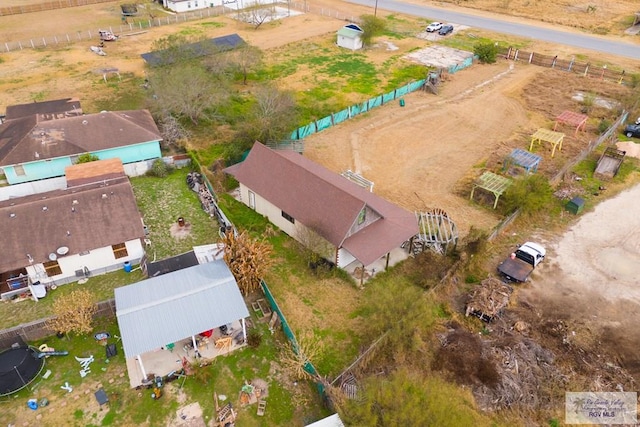 drone / aerial view featuring a rural view