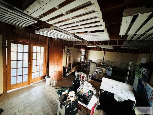 misc room featuring french doors