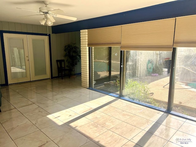 501 W Palm Valley Dr, Harlingen, TX 78552 - unfurnished room featuring marble finish floor and ceiling fan