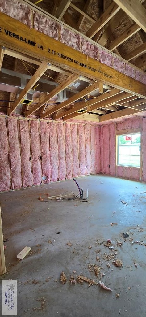 view of attic