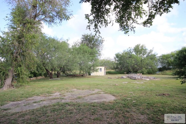 825 E Vinson Ave, Harlingen, TX 78550 - view of green lawn with an outdoor structure