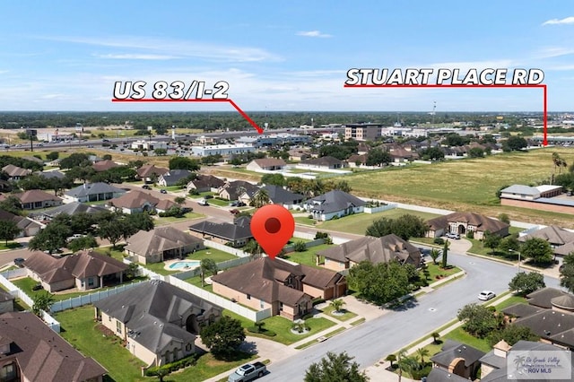 5713 Spicewood, Harlingen, TX 78552 - aerial perspective of suburban area