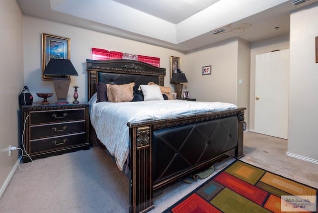 bedroom with carpet floors