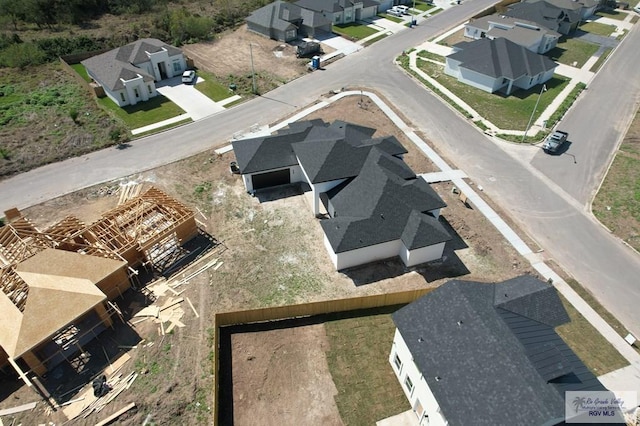 bird's eye view featuring a residential view