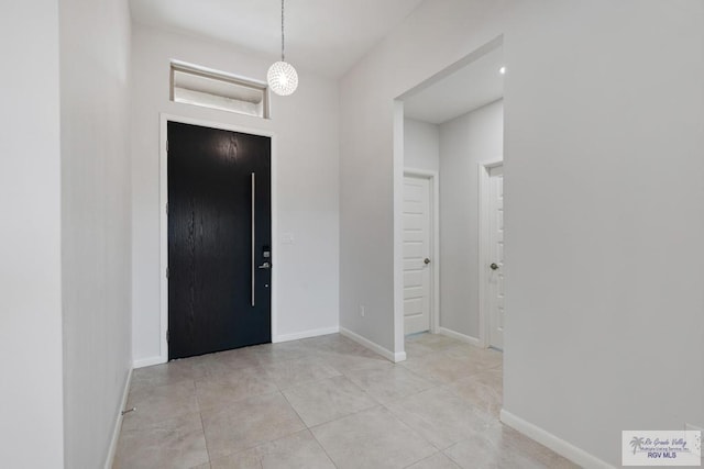 view of tiled foyer