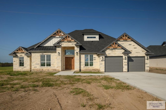 view of front of house featuring a garage