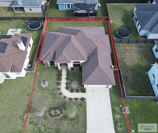 birds eye view of property