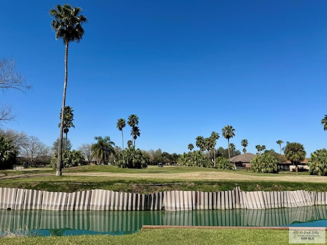 view of property's community featuring a lawn