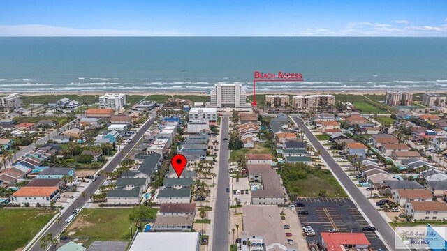 106 Atol St Unit 7, South Padre Island, TX 78597 - aerial view of a nearby body of water
