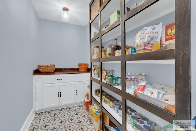 view of pantry