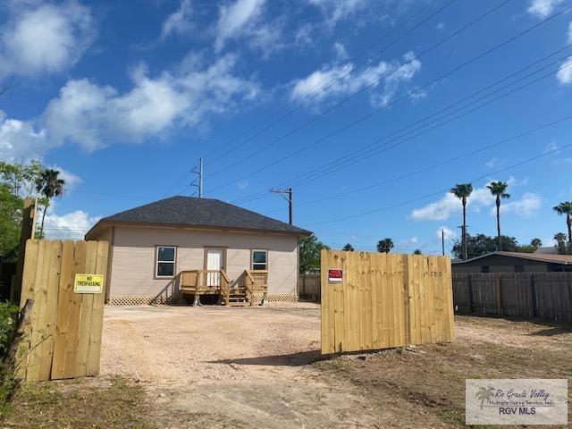 view of rear view of property