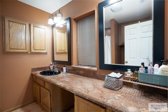 bathroom featuring vanity