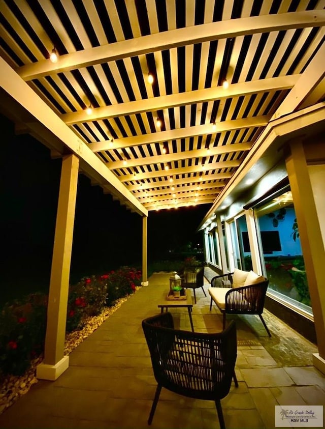 view of patio with outdoor lounge area