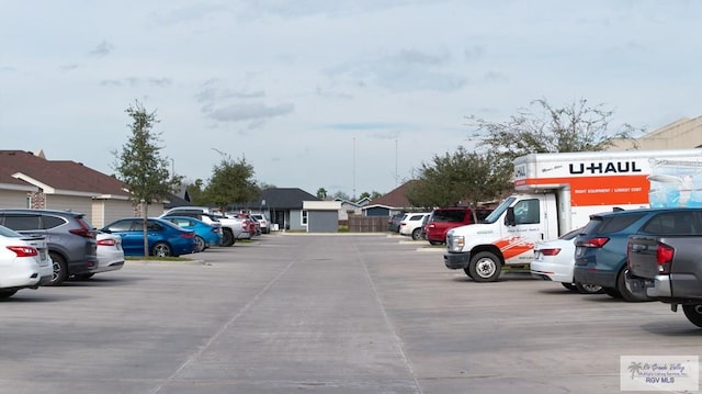 view of vehicle parking