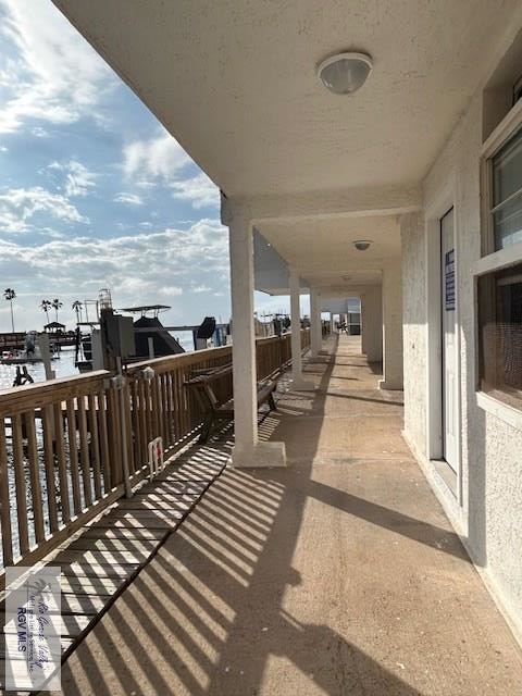 view of patio / terrace with a balcony