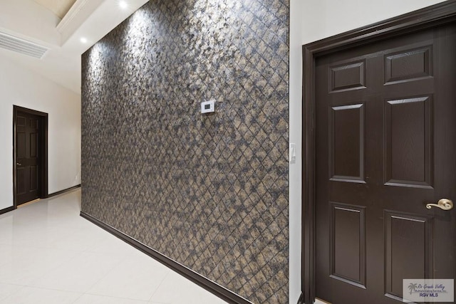 2360 Deer Run Cir, Brownsville, TX 78521 - interior space with light tile patterned flooring and baseboards