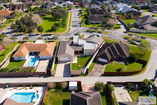 2360 Deer Run Cir, Brownsville, TX 78521 - aerial perspective of suburban area with a pool