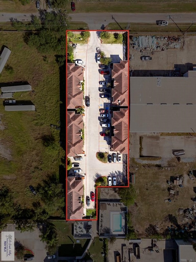 327 Couch Rd, Olmito, TX 78575 - aerial view of property and surrounding area featuring property parcel outlined