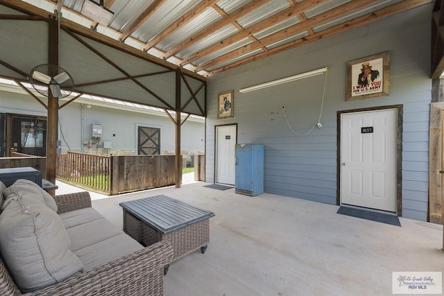 view of patio with outdoor lounge area