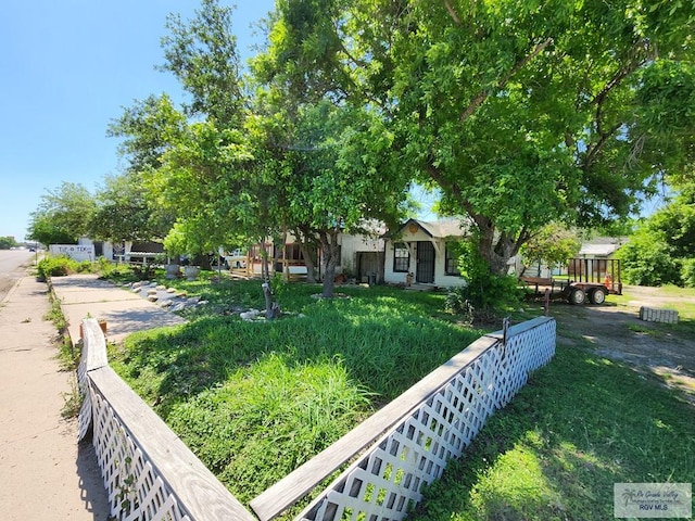 view of obstructed view of property