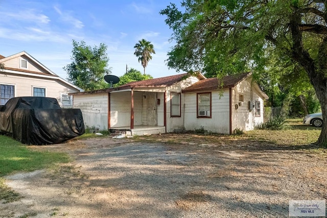 view of front of home