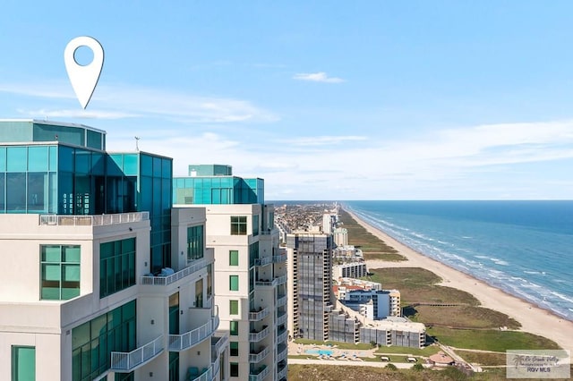 city view with a beach view and a water view